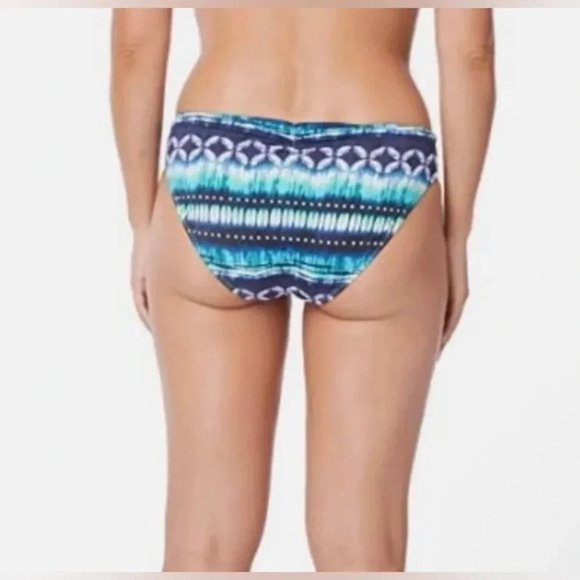 Blue Rod Beattie Kore Tie Front Bikini Top Size 34DD and Bikini Bottom Size 8 - Picture 6 of 10